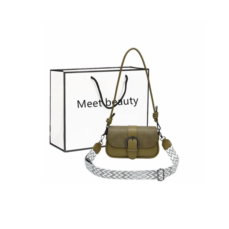 Fitchell PU Crossbody Bag Regular Women's Brown/Black/Green/Dark Khaki/Mud/Camel/Ecru-2
