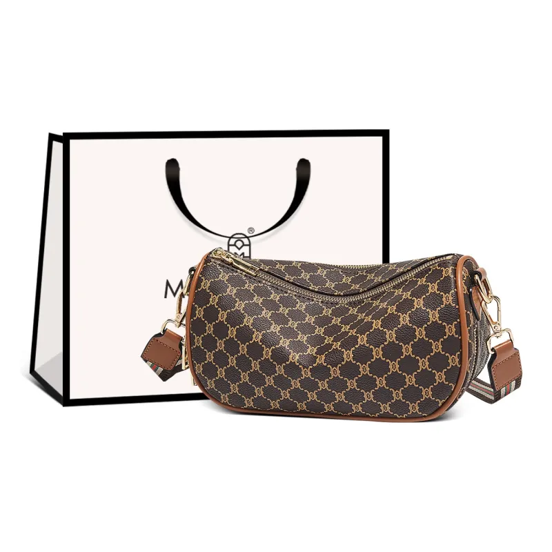 Marino Orlandi Synthetic Leather Dumpling Bag Pillow Bag Fanny Pack Shoulder Bag Crossbody Bag Women's Coffee/Coffee-0