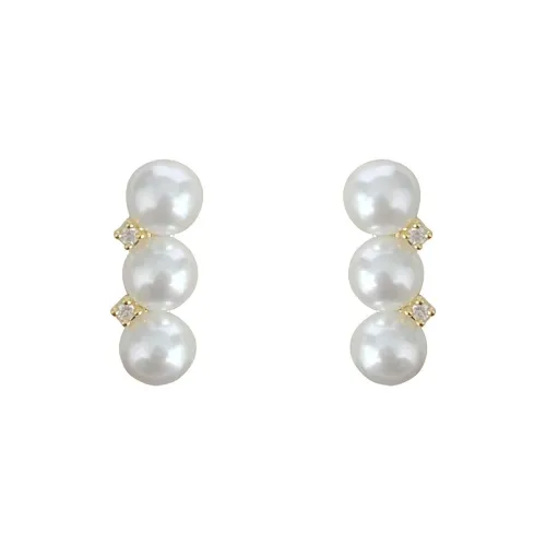 BLESSED BULLET Copper Stud Earrings Women's
