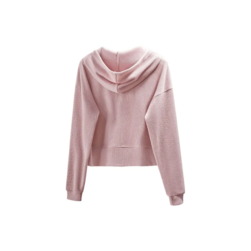 TOUCH Cropped Coats Women's Pink-3