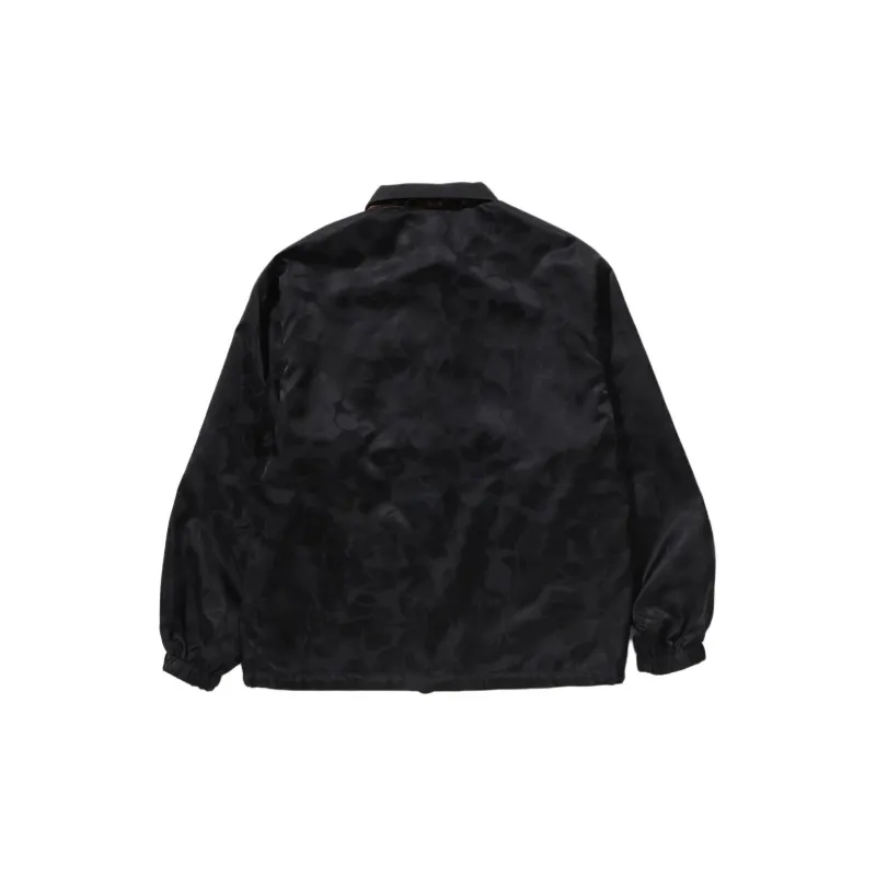 Bape Solid Camo Jacquard Nylon Reversible Coach Jacket-8