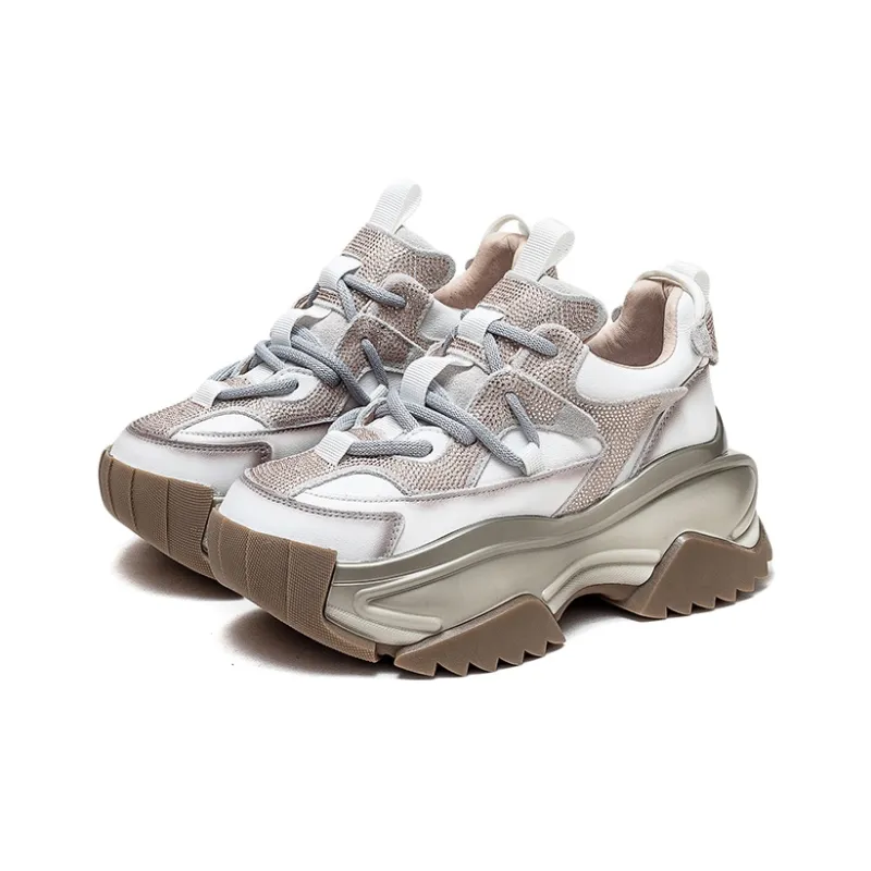Chibang Height Increasing Low-Top Chunky Sneakers Women's-8
