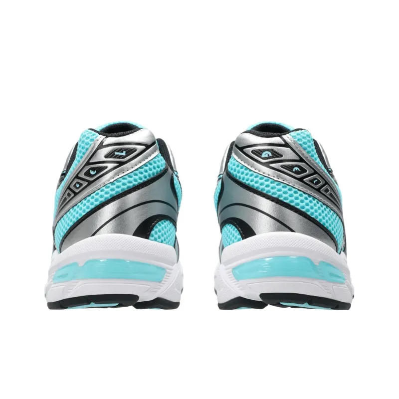 Asics Gel 1130 Slip Resistant And Breathable Low Top Casual Running Shoes Unisex Silver Green-5