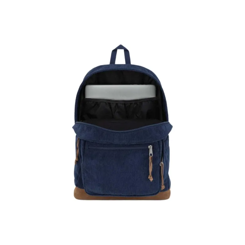 JanSport Corduroy Backpack Regular Men's Marine Blue-5