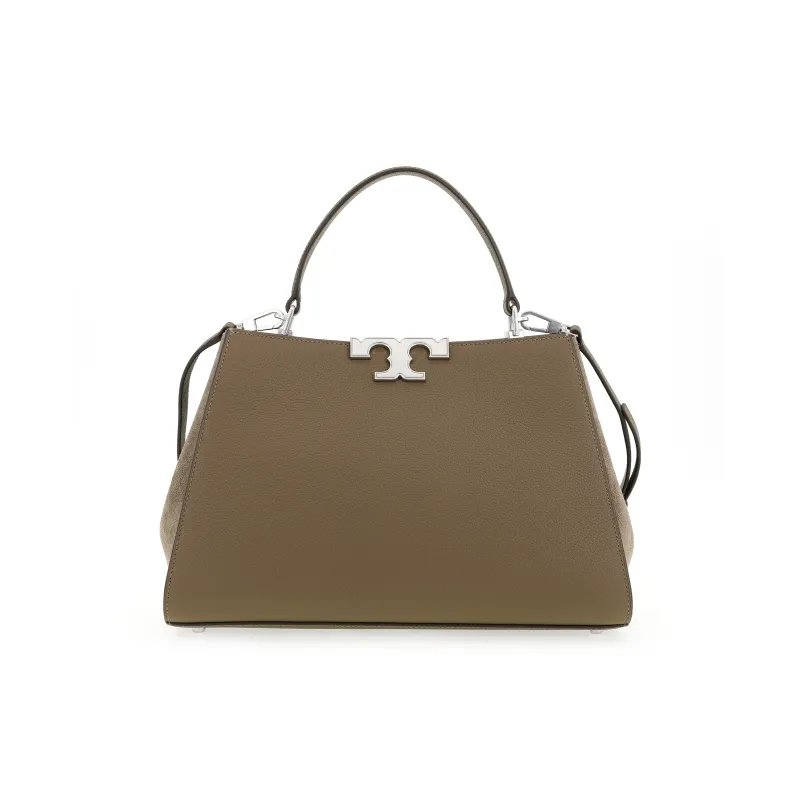 TORY BURCH Eleanor Leather Satchel Wild Mushrooms-2