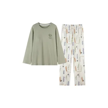 Huggy Kissy Pajama Set Women's Light Green