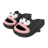 Black[Joker Fish Slippers]EVA+Outerwear-Ready