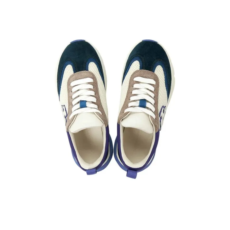 TORY BURCH Good Luck Low Top Casual Shoes Women's White Blue-2