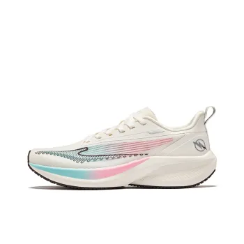 Erke Lightning 4 Running Shoes Women's Low Top Subtle Crystal Peach Blossom Pink