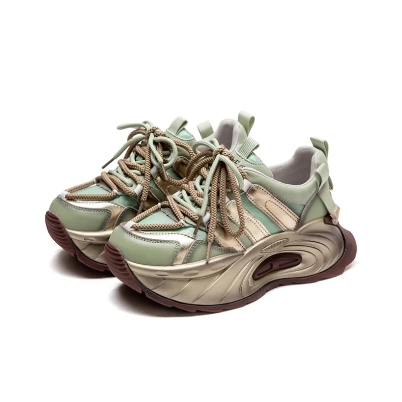 Chibang Height Increasing Low-Top Chunky Sneakers Women's-15