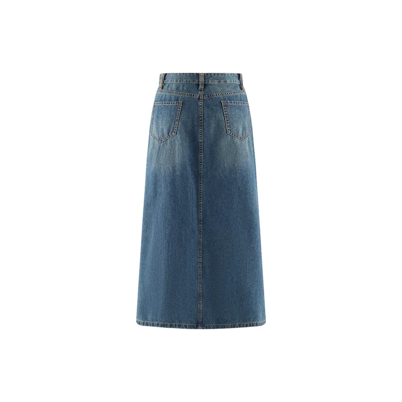 A21 Denim Long Skirts Women's-3