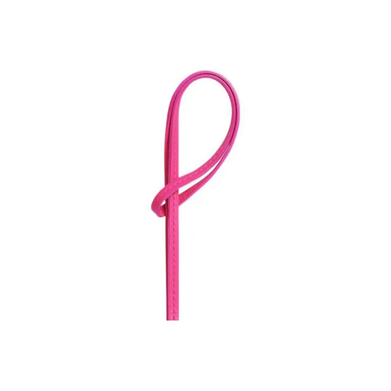 CELINE Triomphe Smooth Calf Leather Keychain Charm Bag Merchandise Women's Pink-4