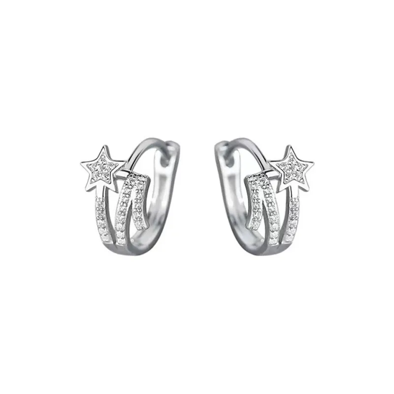 SWEET PLANET S925 Silver Stud Earrings Unisex-0