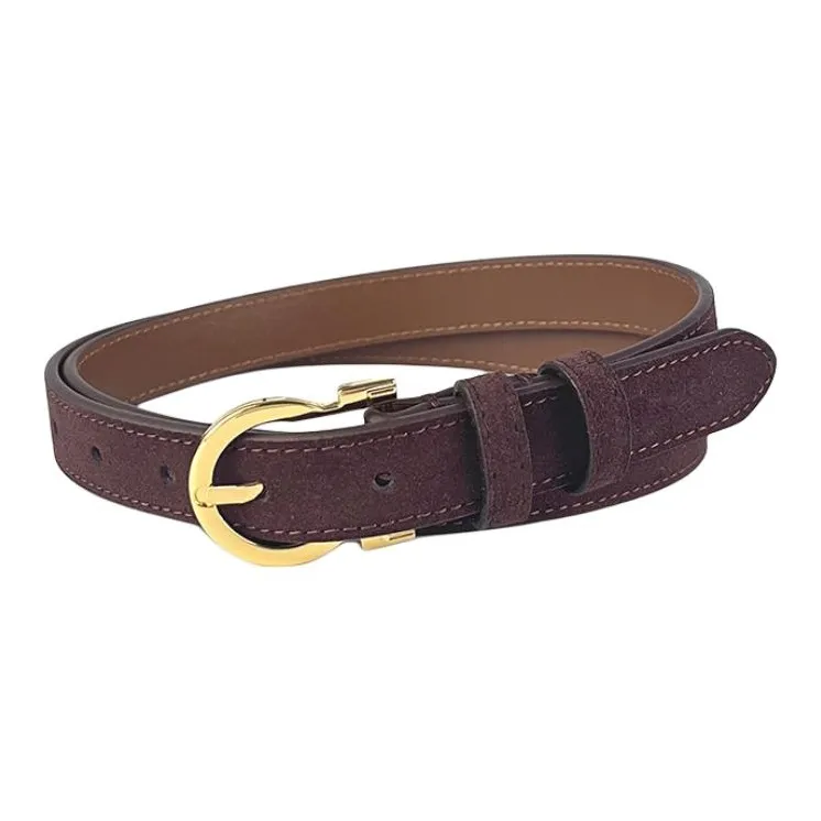 JEANSWEST Cow Leather Leather Belts Women's Width 2.3cm-5