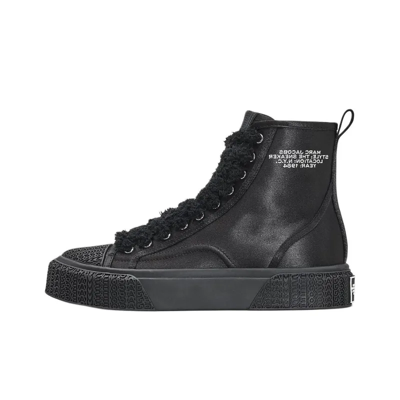 MARC JACOBS High Top Skateboard Shoes Women's Black-0