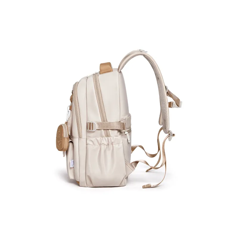 CNOLES Fabric Backpack Large Size Women's Apricot/Cardamom Powder-2