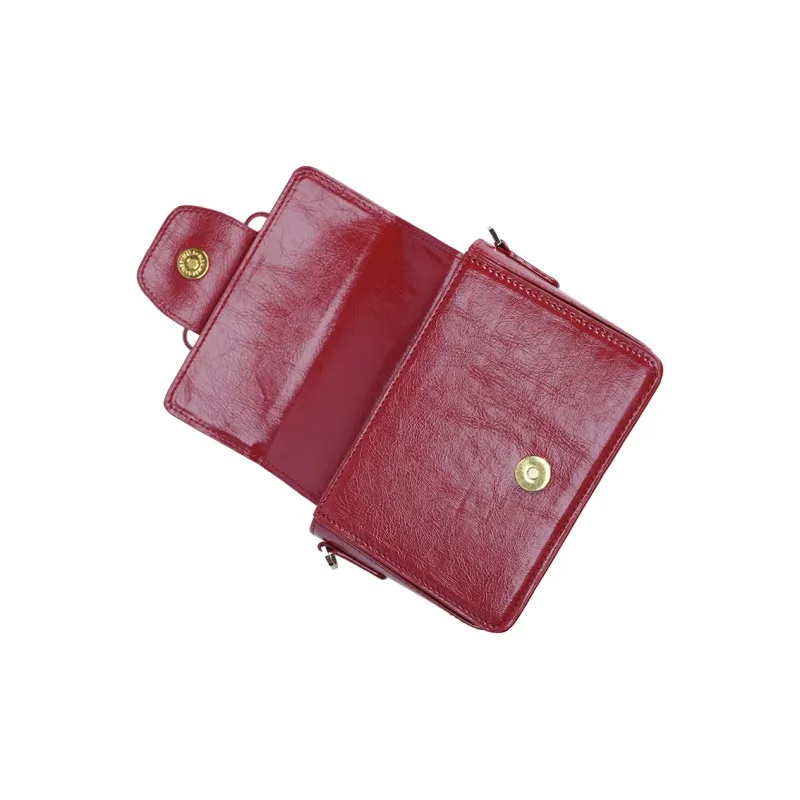 MERIMIES Artificial Leather Handbag Small Size Women's Extra Red | Passionate Red-5