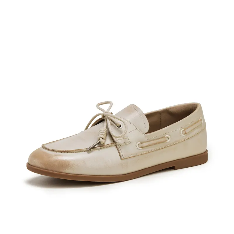 FED Loafers Women's Beige/Caramel-1