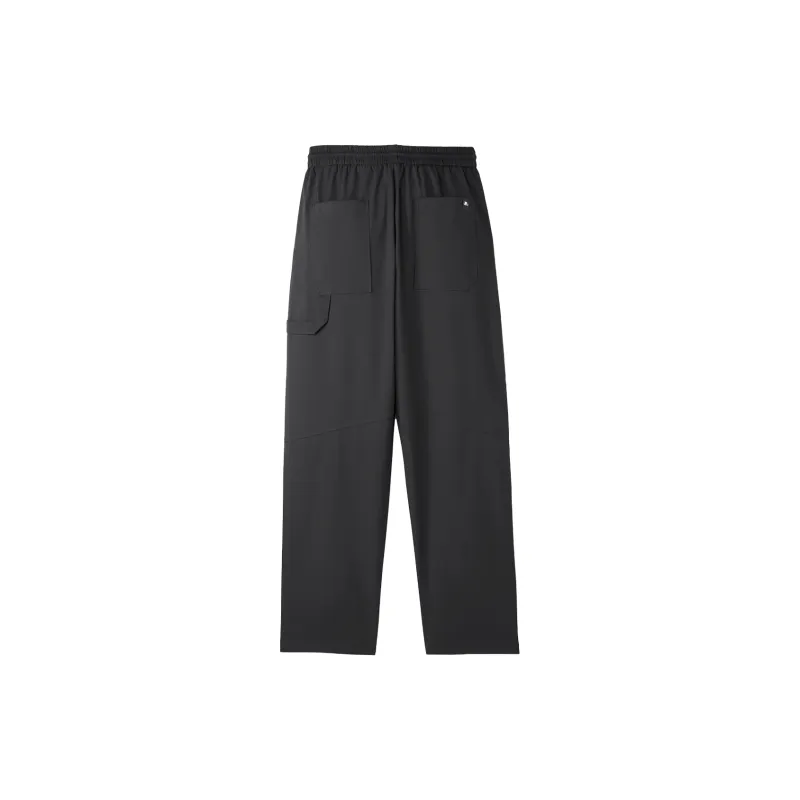 HLA Lace-Up Elastic Waistband Print Patchwork Fashion Trend Casual Pants Men's-1