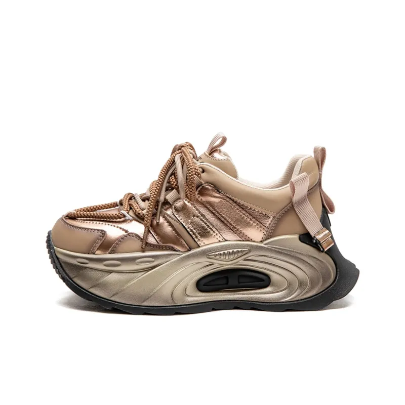 Chibang Height Increasing Low-Top Chunky Sneakers Women's-0