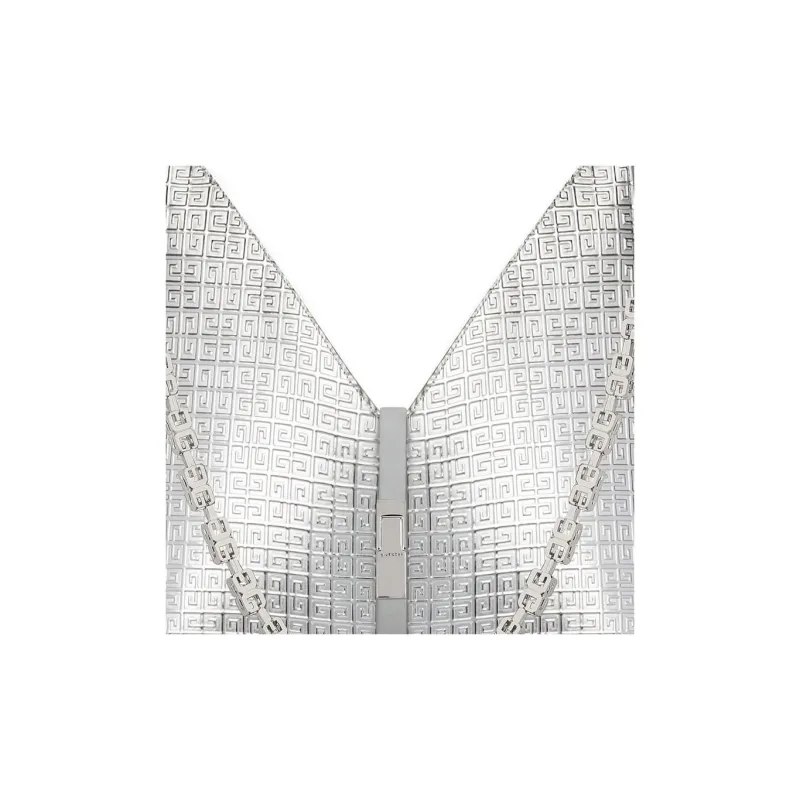 Givenchy Cut out Sheepskin Portable Crossbody Bag, Shoulder Bag Mini Women's Silver-4