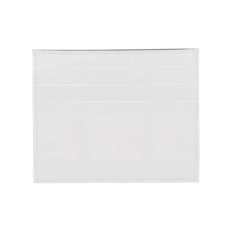 PRADA Leather Card Holder Women's White-2