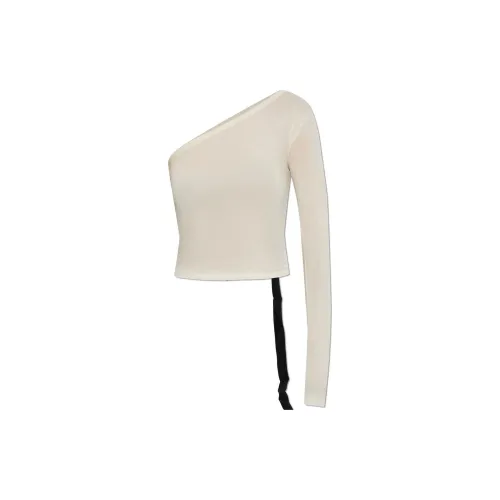Rick Owens DRKSHDW Ziggy Asymmetric Neck T Shirt