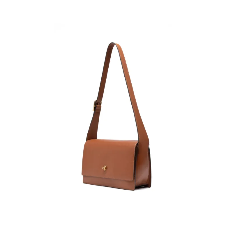 Chrisdien Deny Cow Leather Small Square Bag Shoulder Bag Shoulder Bag Regular Women's Coffee/Light Brown/Black-8
