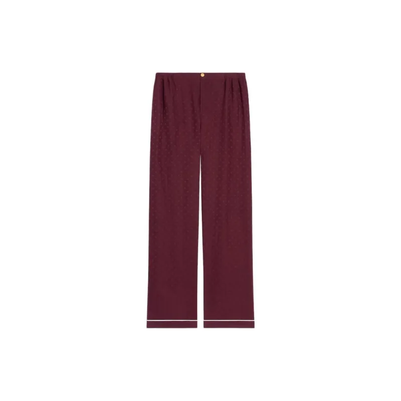 CELINE Pajama Pants Women's Red-0