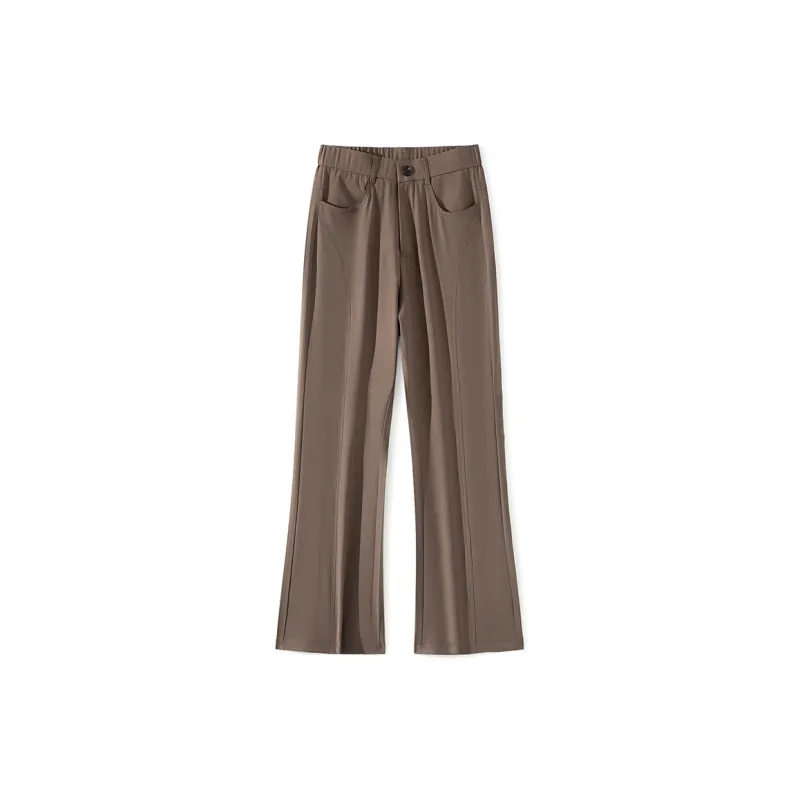 Devanro Casual Pants Men's Brown-8