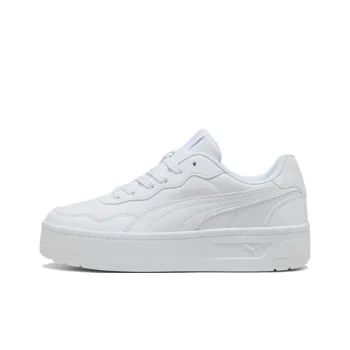 PUMA Court Lally Skye Anti Slip Wear Resistant Low Top Skateboard Shoes Women's White