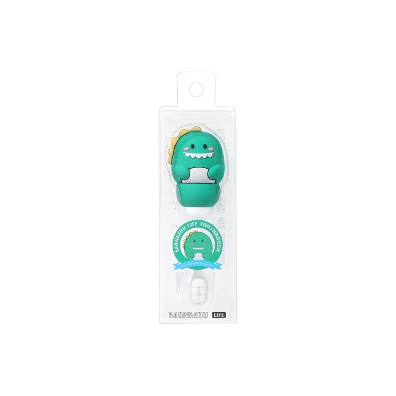 CHENYISHENG Cartoon Dinosaur 100-Bristle Toothbrush Cute Independent Packaging Soft Bristles Kids Compatibility-0
