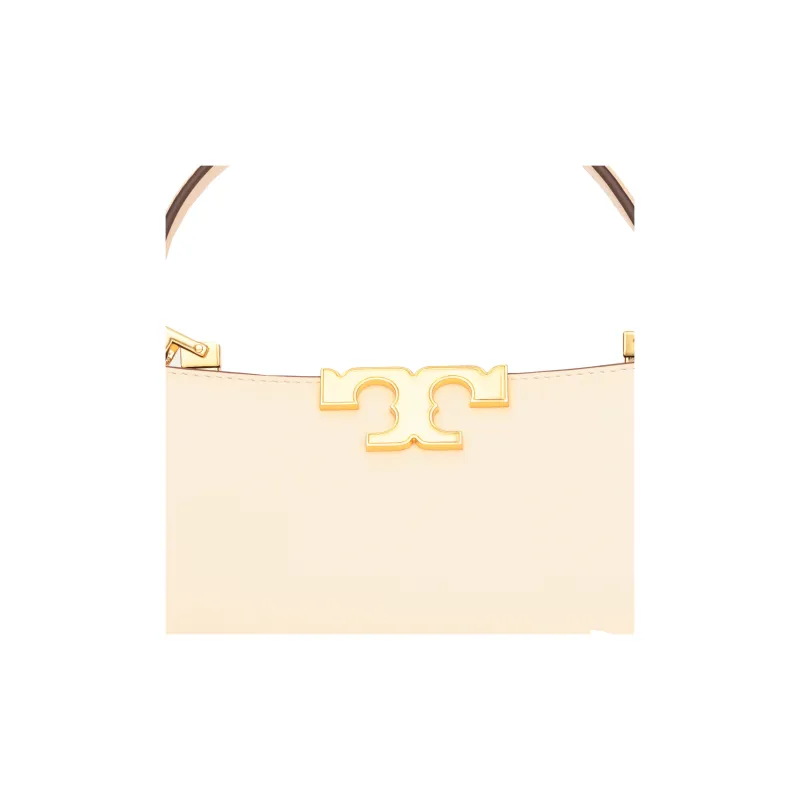 TORY BURCH Eleanor Leather Briefcase, Handbag, Shoulder Bag, Crossbody Bag Mini Women's Cream-4