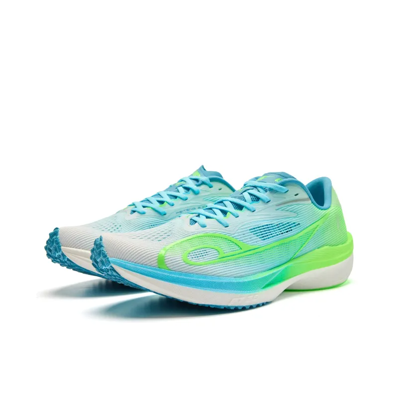 QIAODAN Feiteng 2.0 Running Shoes Men Low Top Jordan White Sky Blue-2