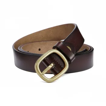 RED DRAGONFLY Cow Split Leather Leather Belts Unisex Width 2.4CM