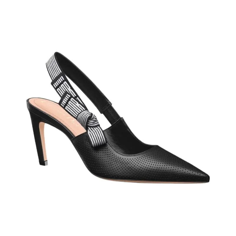DIOR Toujours Slim Heel High Heels 8cm Women's Black-2