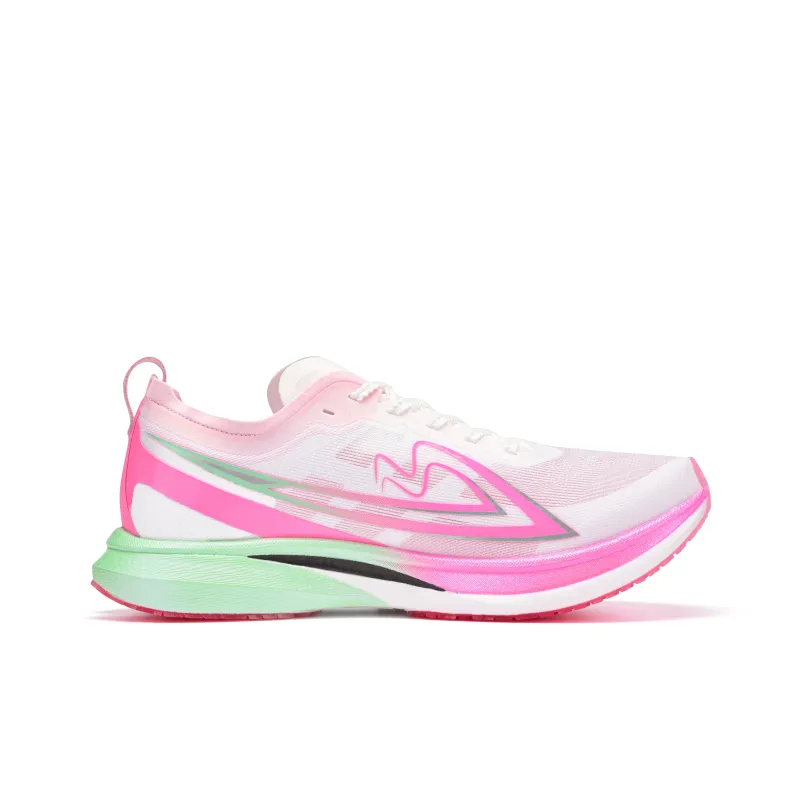 Sonic Cat Breathable Coverage Rebound Low Top Full Length Carbon Plate Training Running Shoes Unisex Pink Cyan-1