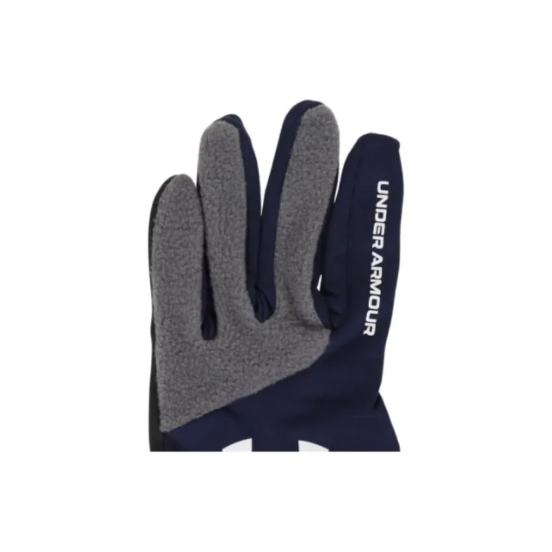 Under Armour Synthetic Leather Sports Gloves Unisex Marine Blue-3
