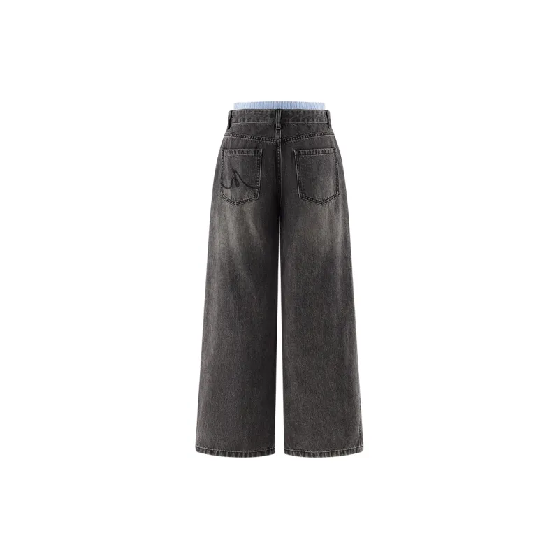 A21 Jeans Women's Black Gray-1