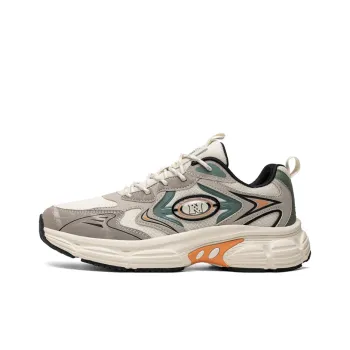 NFL Cushioning, Abrasion Resistant, Lightweight, And Breathable Low Top Casual Running Shoes Men's Beige Gray