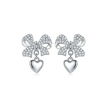 CENTURY&KINDLE S925 Silver Stud Earrings Women's