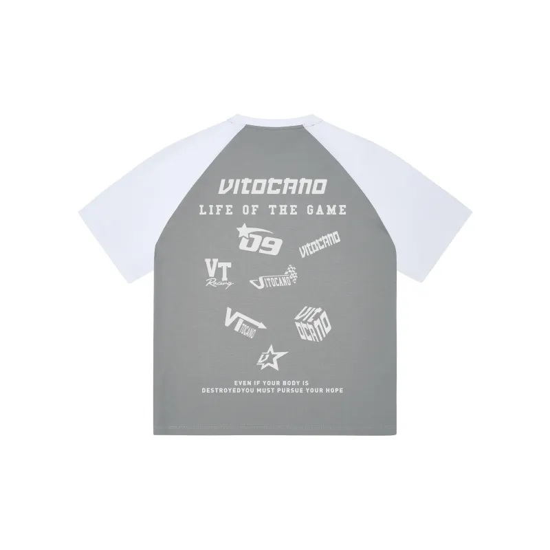 Vitocano T-Shirt Unisex White & Navy Blue-15