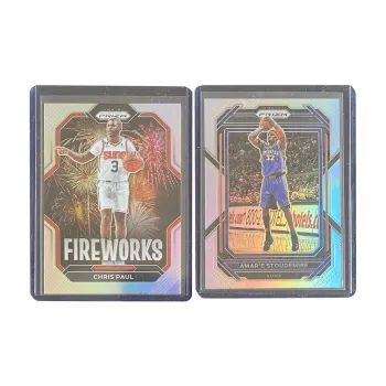 PANINI 2022 23 Sun Paul Little S Silver Fold PRIZM Sports Cards 2 Pcs