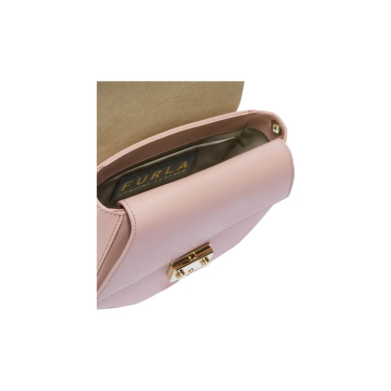 Furla Metropolis Collection Leather Crossbody Bag Shoulder Bag Mini Women's Pink-3