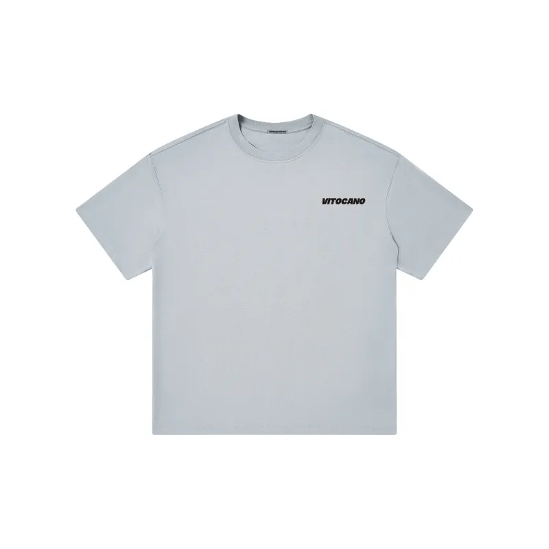 Vitocano Drop Shoulder Sleeve T-Shirt Unisex White-15