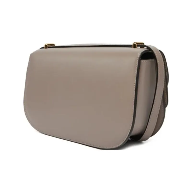 Furla Grain Leather Shoulder Bag Women's Brown-1