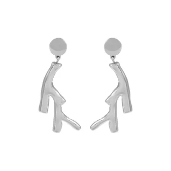 Sanpowa Stainless Steel Earrings Women's