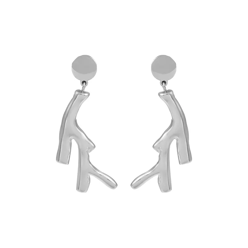 Sanpowa Stainless Steel Earrings Women's-0