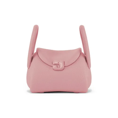 KUNOGIGI Cow Leather Designer Edition Shoulder Bag Women's Pink/White