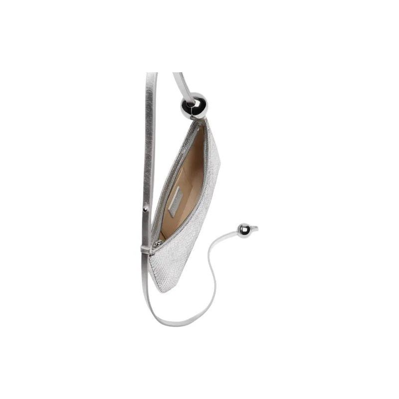 Jacquemus Calfskin Shoulder Bag Women's Silver-5